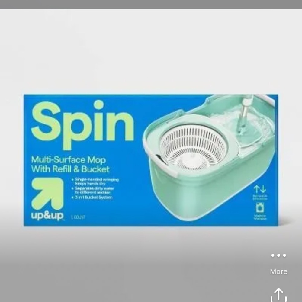 NIB Up & Up Spin Mop with Refill and Bucket